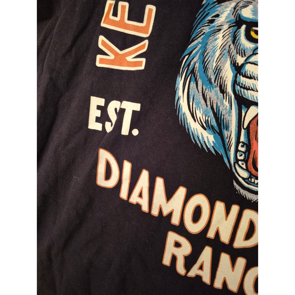 Diamond Cross Ranch Keep Wyoming Wild Wolf Graphic Tee Mens Black Shirt Medium - Picture 9 of 15